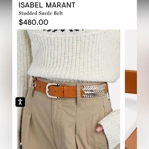 NWT Isabel Marant Belt - Size 8-10